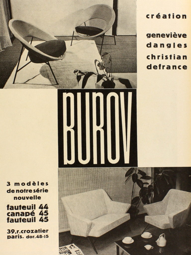 Publicité Burov 1956