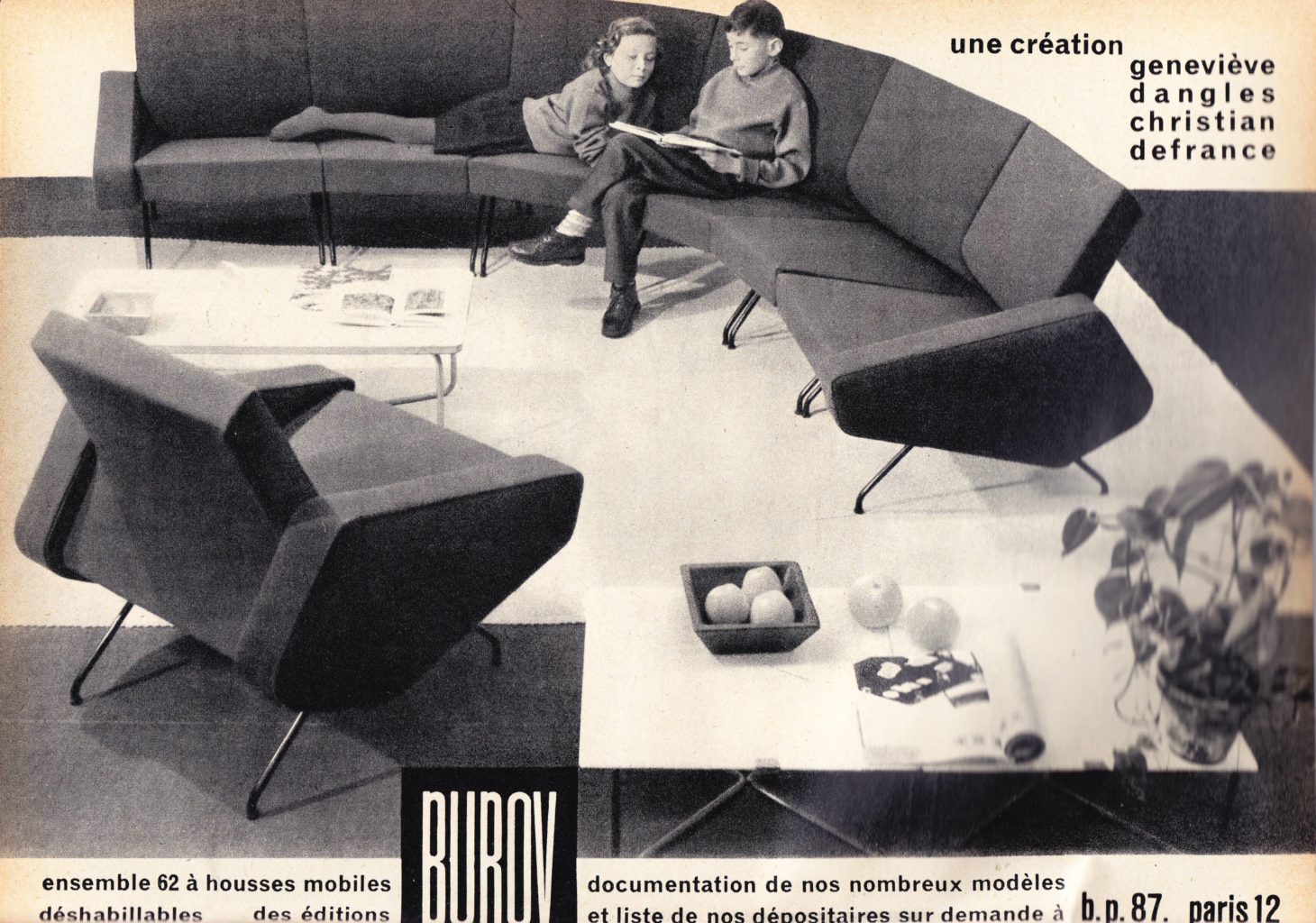Publicité Burov 1959, salon 62