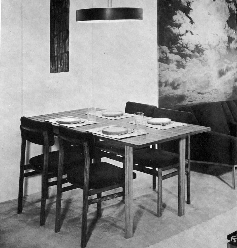 Salon des Arts Ménagers 1961, Salle à manger de Louis Baillon