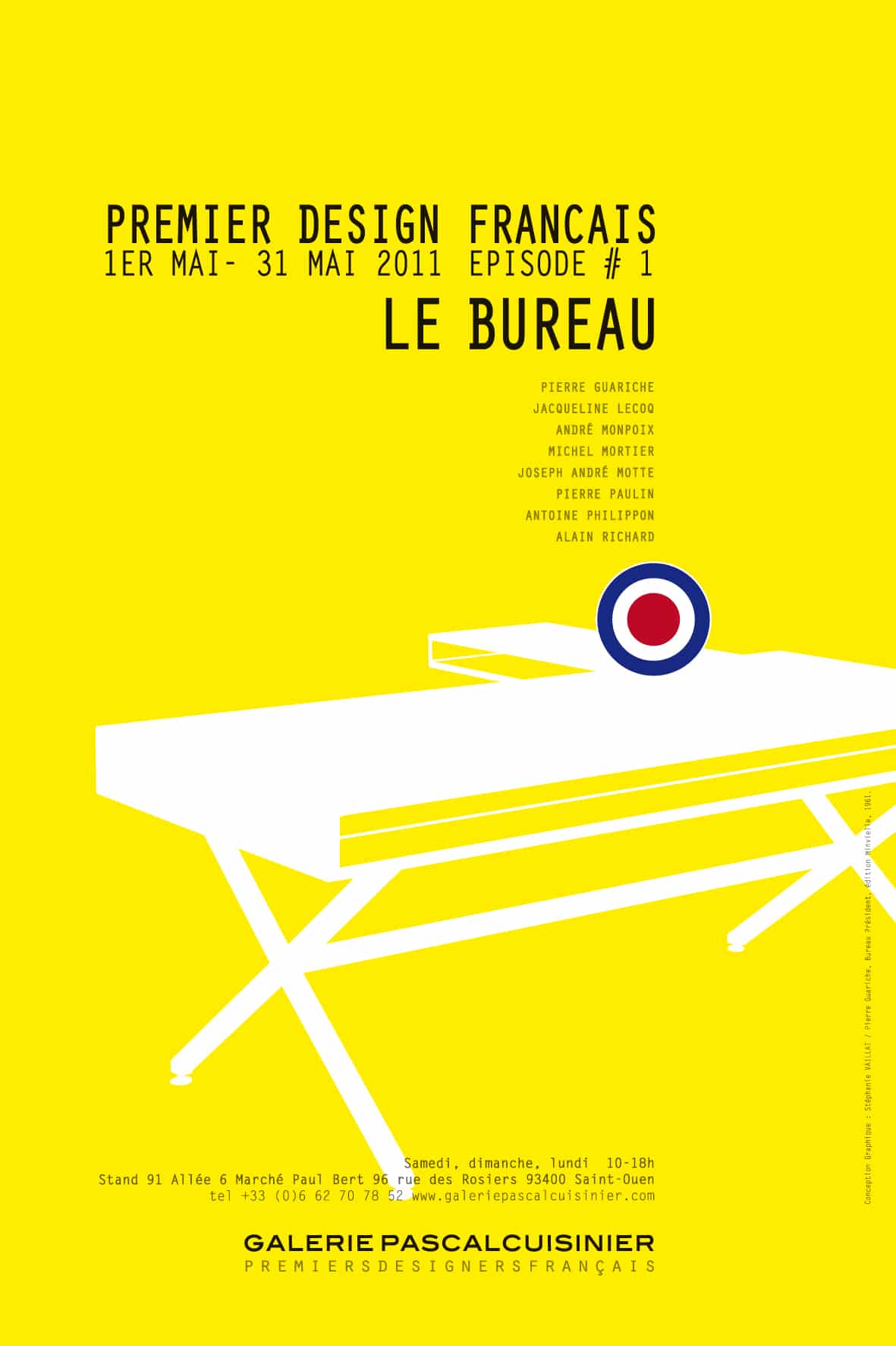Premier Design Française le Bureau Affiche